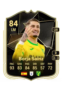 Borja Sainz Team of the Week 84 Overall Rating