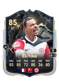 Hugo Ekitike Thunderstruck 85 Overall Rating