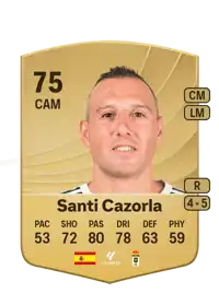 Santi Cazorla Common 75 Overall Rating