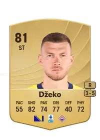 Edin Džeko Common 81 Overall Rating