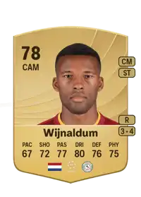 Georginio Wijnaldum Common 78 Overall Rating