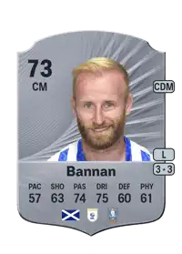 Barry Bannan Rare 73 Overall Rating