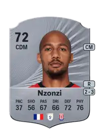 Steven Nzonzi Rare 72 Overall Rating