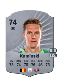 Thomas Kaminski Rare 74 Overall Rating