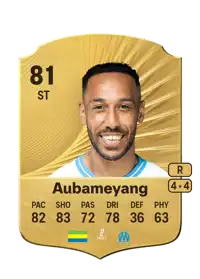 Pierre-Emerick Aubameyang Rare 81 Overall Rating
