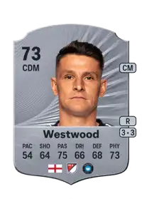 Ashley Westwood Rare 73 Overall Rating