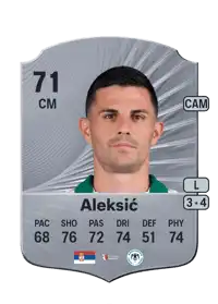 Danijel Aleksić Rare 71 Overall Rating