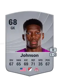 Sean Johnson Common 68 Overall Rating