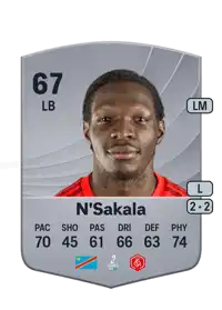 Fabrice N'Sakala Common 67 Overall Rating