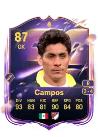 Jorge Campos UT Heroes 87 Overall Rating