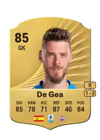 De Gea Rare 85 Overall Rating