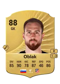 Jan Oblak Rare 88 Overall Rating