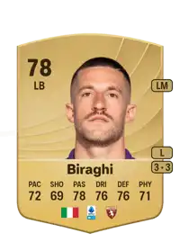 Cristiano Biraghi Common 78 Overall Rating