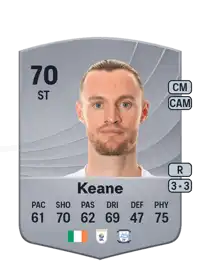 Will Keane Common 70 Overall Rating