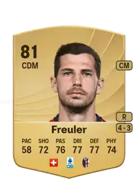 Remo Freuler Common 81 Overall Rating