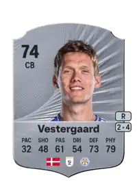 Jannik Vestergaard Rare 74 Overall Rating