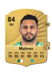 Riyad Mahrez Rare 84 Overall Rating