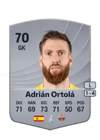 Adrián Ortolá Common 70 Overall Rating