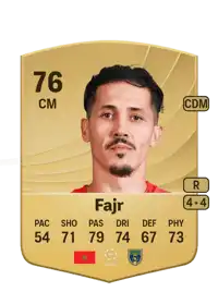 Fayçal Fajr Common 76 Overall Rating
