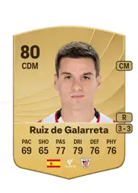 Ruiz de Galarreta Common 80 Overall Rating