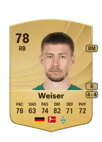 Mitchell Weiser Common 78 Overall Rating
