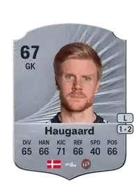 Jakob Haugaard Rare 67 Overall Rating