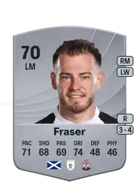 Ryan Fraser Common 70 Overall Rating
