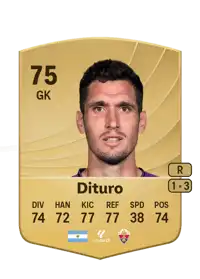 Matías Dituro Common 75 Overall Rating