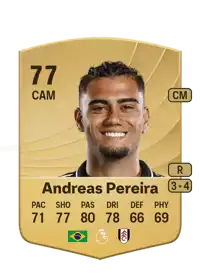 Andreas Pereira Common 77 Overall Rating