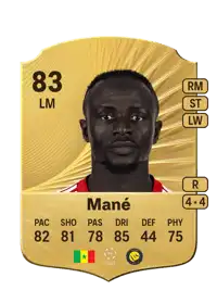 Sadio Mané Rare 83 Overall Rating