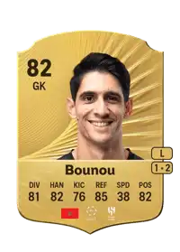 Yassine Bounou Rare 82 Overall Rating