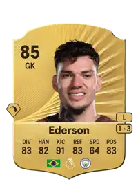 Ederson Rare 85 Overall Rating