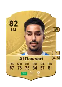 Salem Al Dawsari Rare 82 Overall Rating