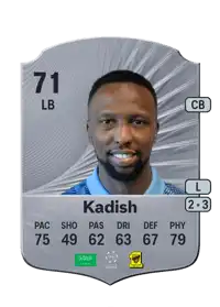 Hassan Kadish Rare 71 Overall Rating