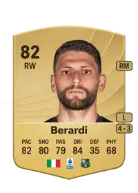 Domenico Berardi Common 82 Overall Rating