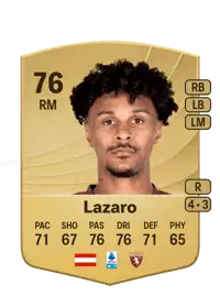 Valentino Lazaro Common 76 Overall Rating