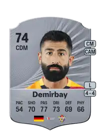 Kerem Demirbay Rare 74 Overall Rating