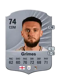 Matt Grimes Rare 74 Overall Rating
