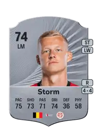 Nikola Storm Rare 74 Overall Rating