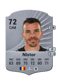 Dan Nistor Rare 72 Overall Rating