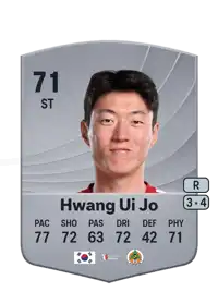 Hwang Ui Jo Common 71 Overall Rating