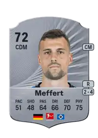 Jonas Meffert Rare 72 Overall Rating