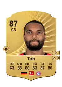 Jonathan Tah Rare 87 Overall Rating