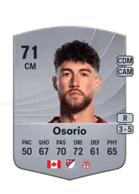 Jonathan Osorio Common 71 Overall Rating