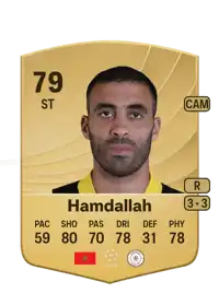 Abderrazak Hamdallah Common 79 Overall Rating