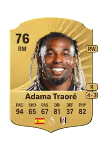 Adama Traoré Rare 76 Overall Rating