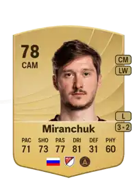 Aleksey Miranchuk Common 78 Overall Rating
