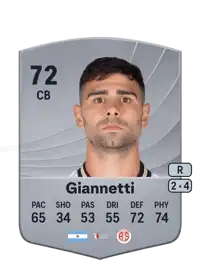 Lautaro Giannetti Common 72 Overall Rating