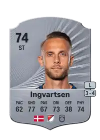 Marcus Ingvartsen Rare 74 Overall Rating