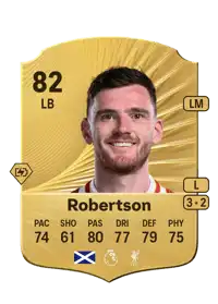 Andrew Robertson Rare 82 Overall Rating